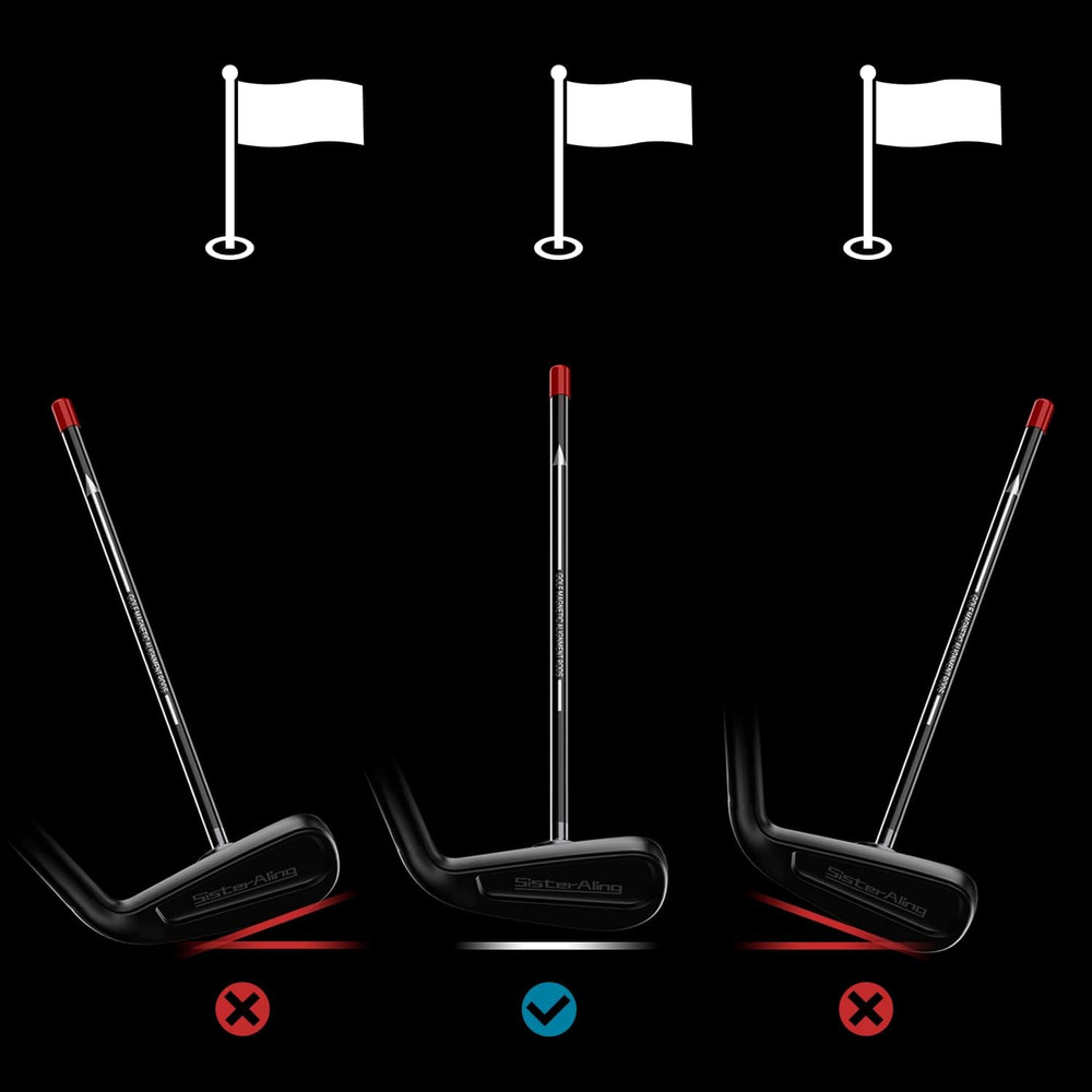 Golf Magnetic Alignment Rods Golf Club Alignment Sticks Magnetic Swing Training
