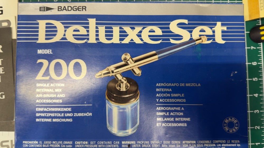 BADGER Airbrush Set 200-3 Open Box - Includes Propel Can!