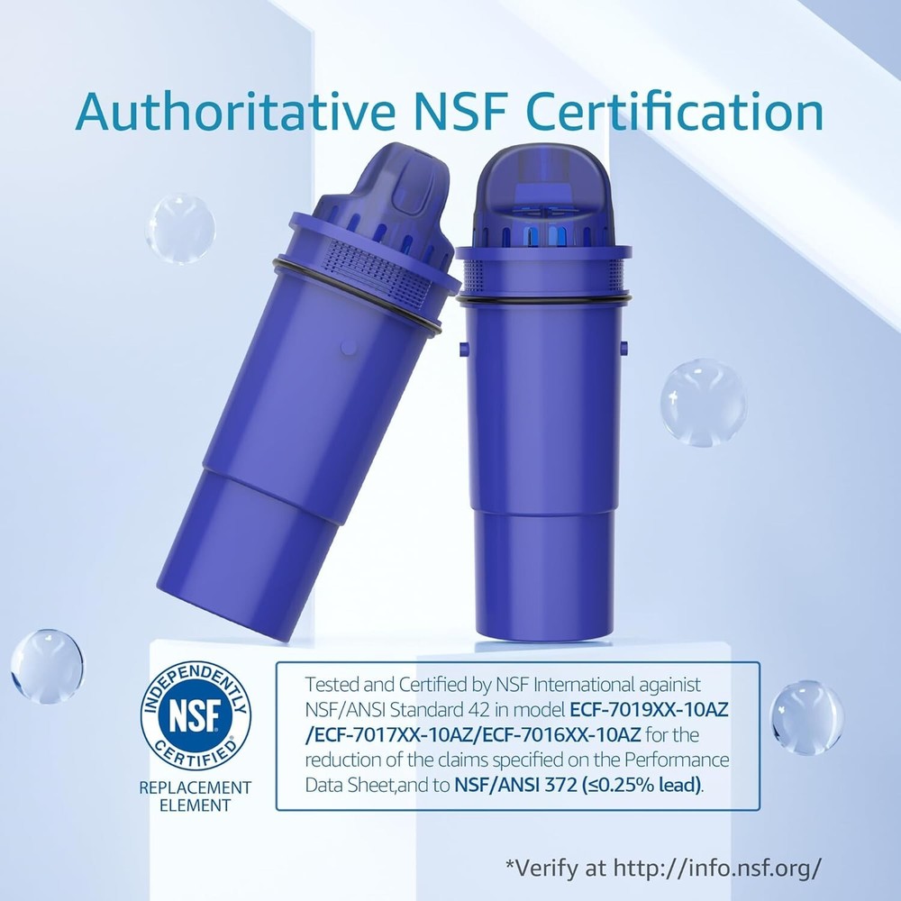 AQUA CREST NSF Certified Filter,4 Packs