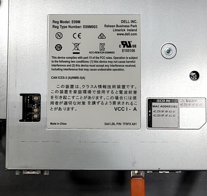 NEW OPEN BOX DELL EQUALLOGIC PS6210 iSCSI E04J 24-Bay Storage Array SEE NOTES