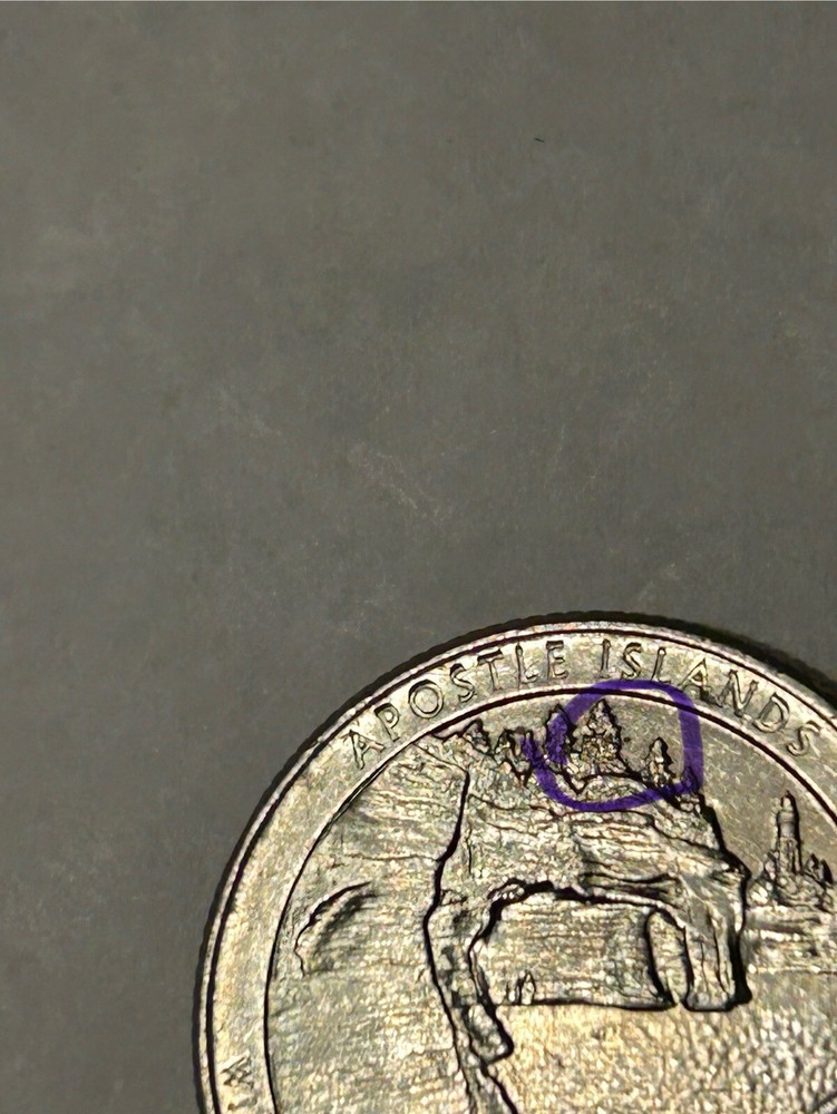 2018 P Apostle Islands Quarter Error?