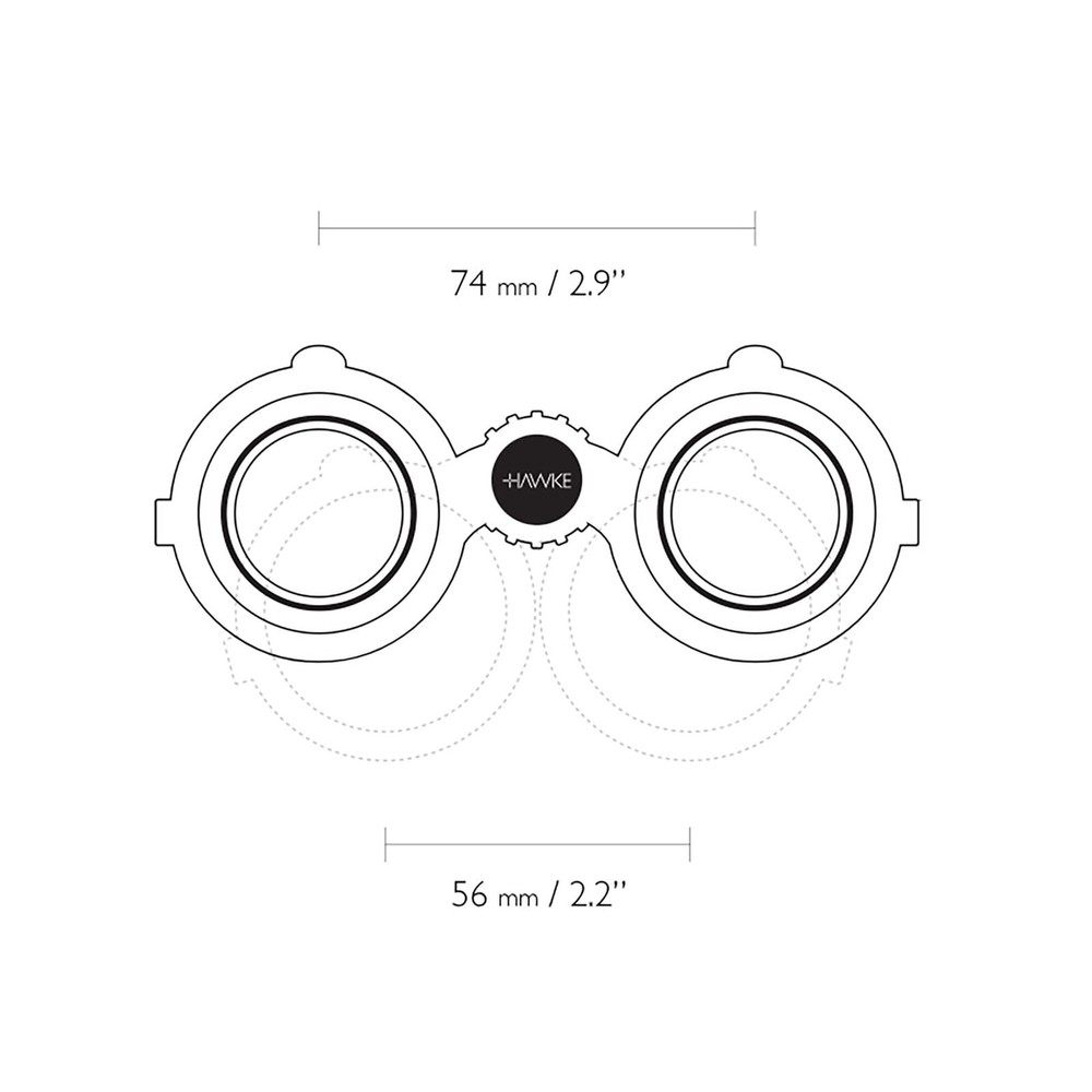 HAWKE Vantage 8x32 Green Binoculars (34120)