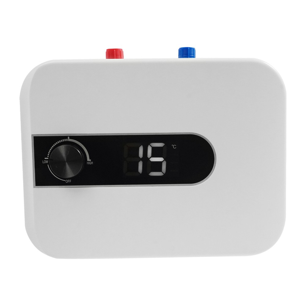 1500W 110V Electric Mini-Tank Water Heater Shower Compact Storage Top Outlet