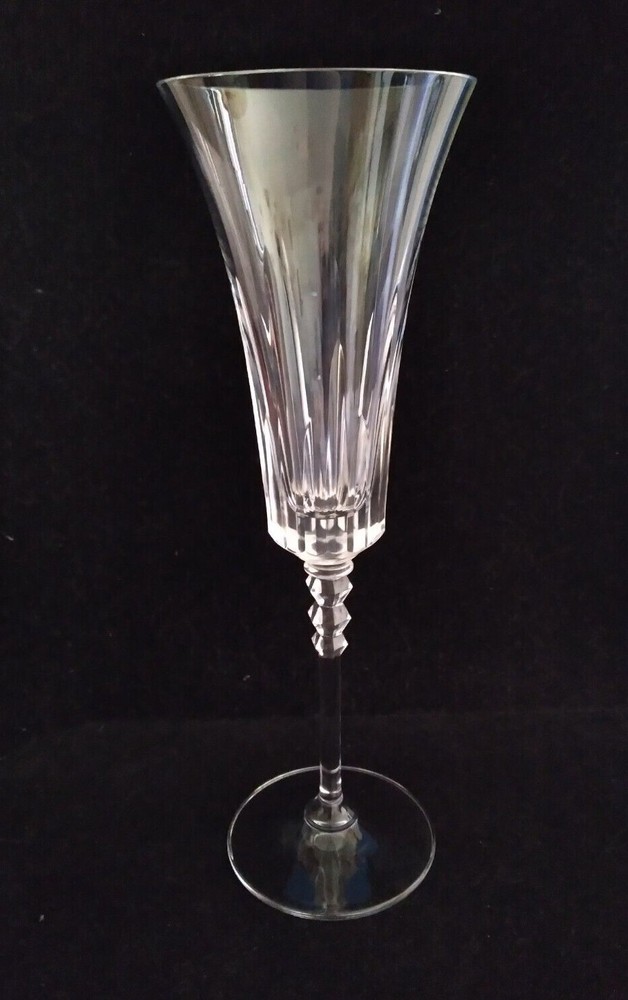 One Mikasa Crystal SPECTRUM Pattern Champagne Flute 9"H