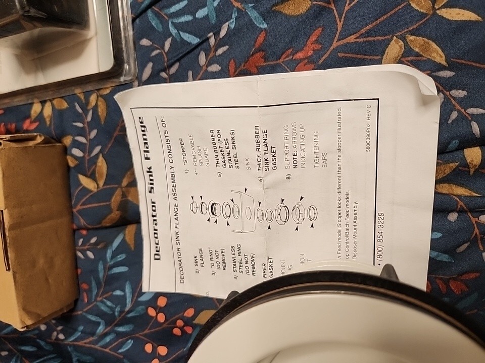 Decorator Sink Flange Assembly