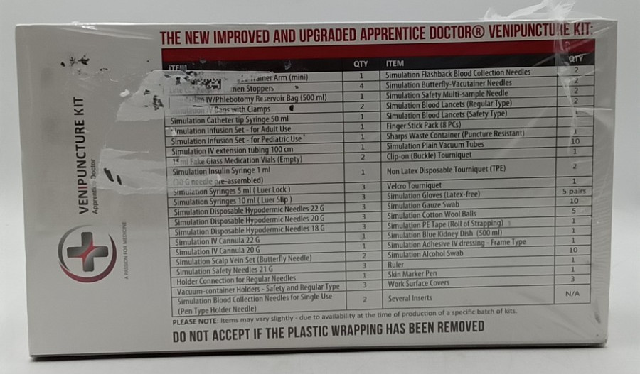 Venipuncture Practice Kit for Nurses and Students Sealed