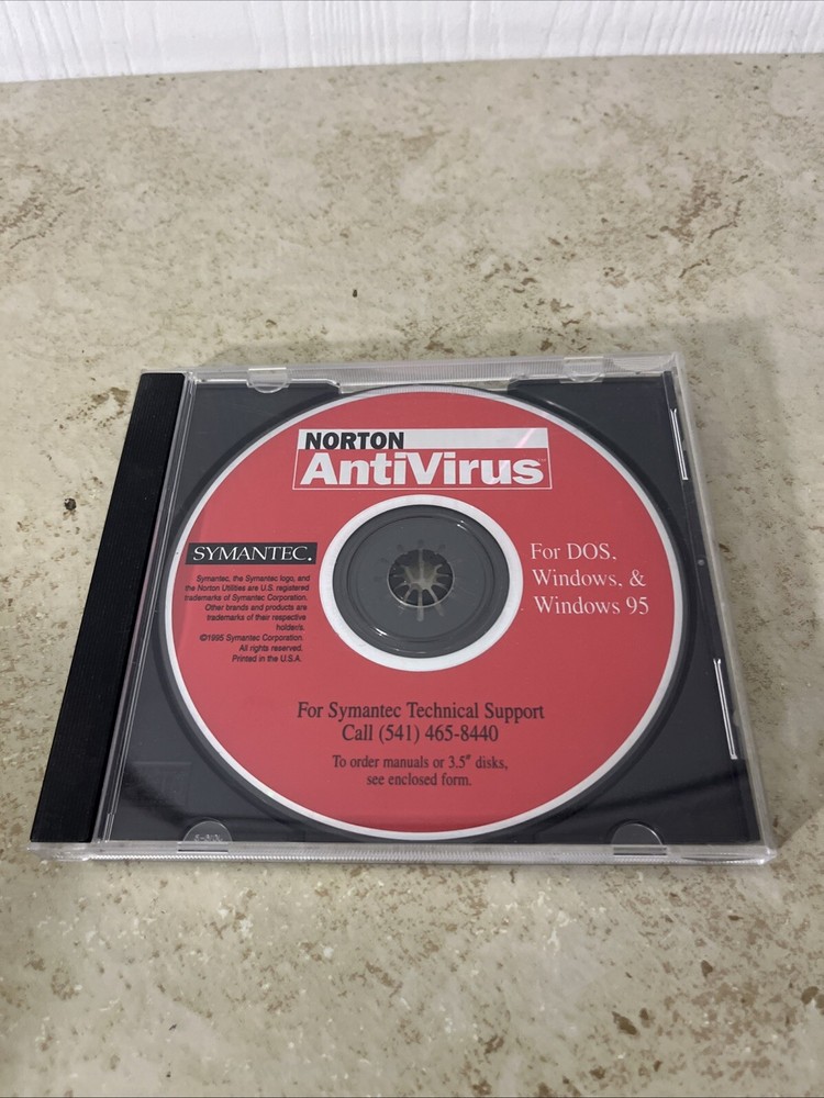 Symantec Norton AntiVirus 1995 Computer Software Internet Security