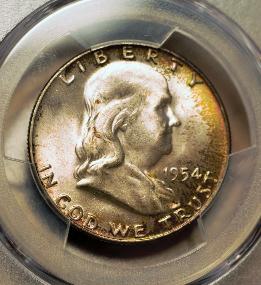 1954-D 50c Franklin Half Dollar PCGS MS66+ FBL