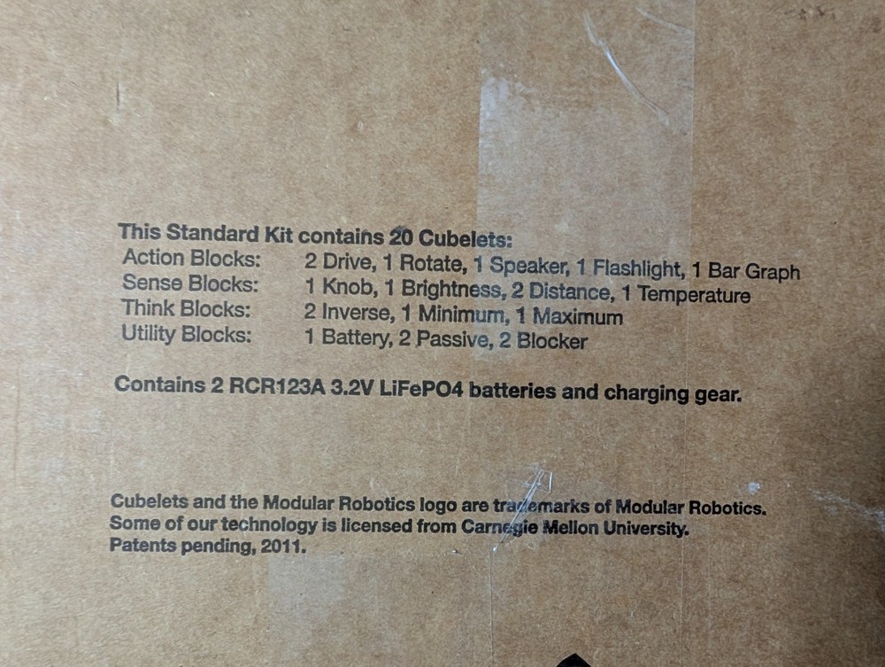 Rare Beta Release Cubelets 26 Blocks Robot construction Kit