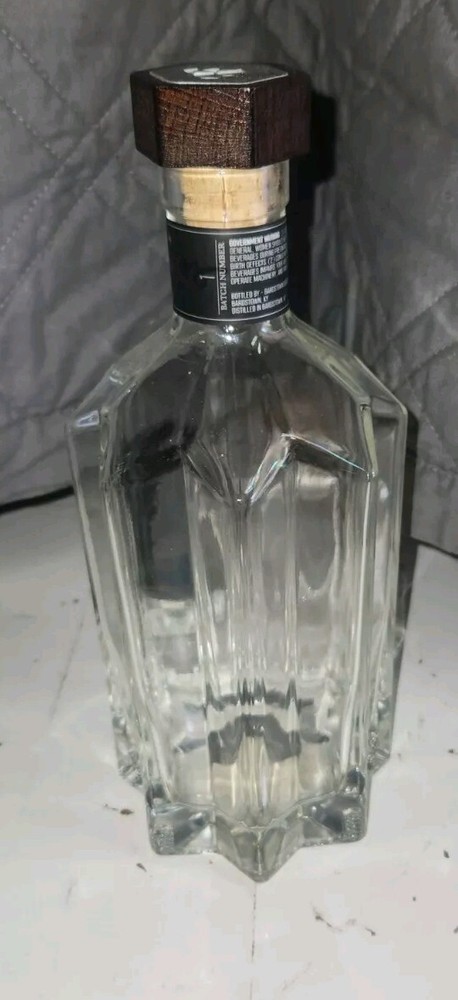 Empty Forbidden Whiskey Bottle Bourbon Bold Elegant Nice Shape