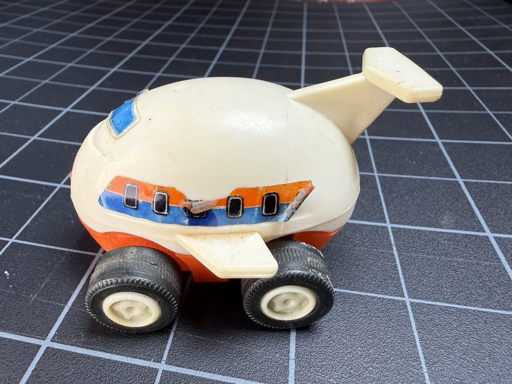 Vintage Jimson Pull-Back Toy Airplane – Works Great!
