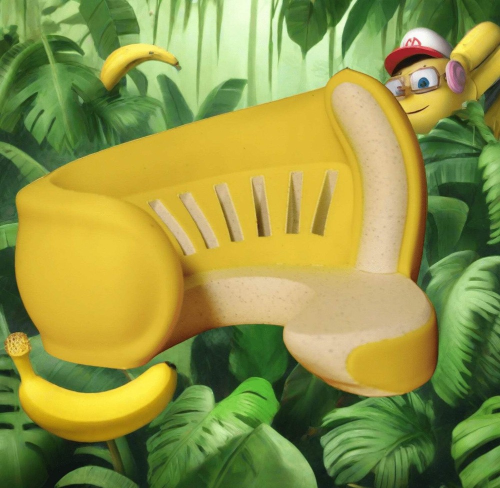 3D Printed Banana Sofa Game Card Holder