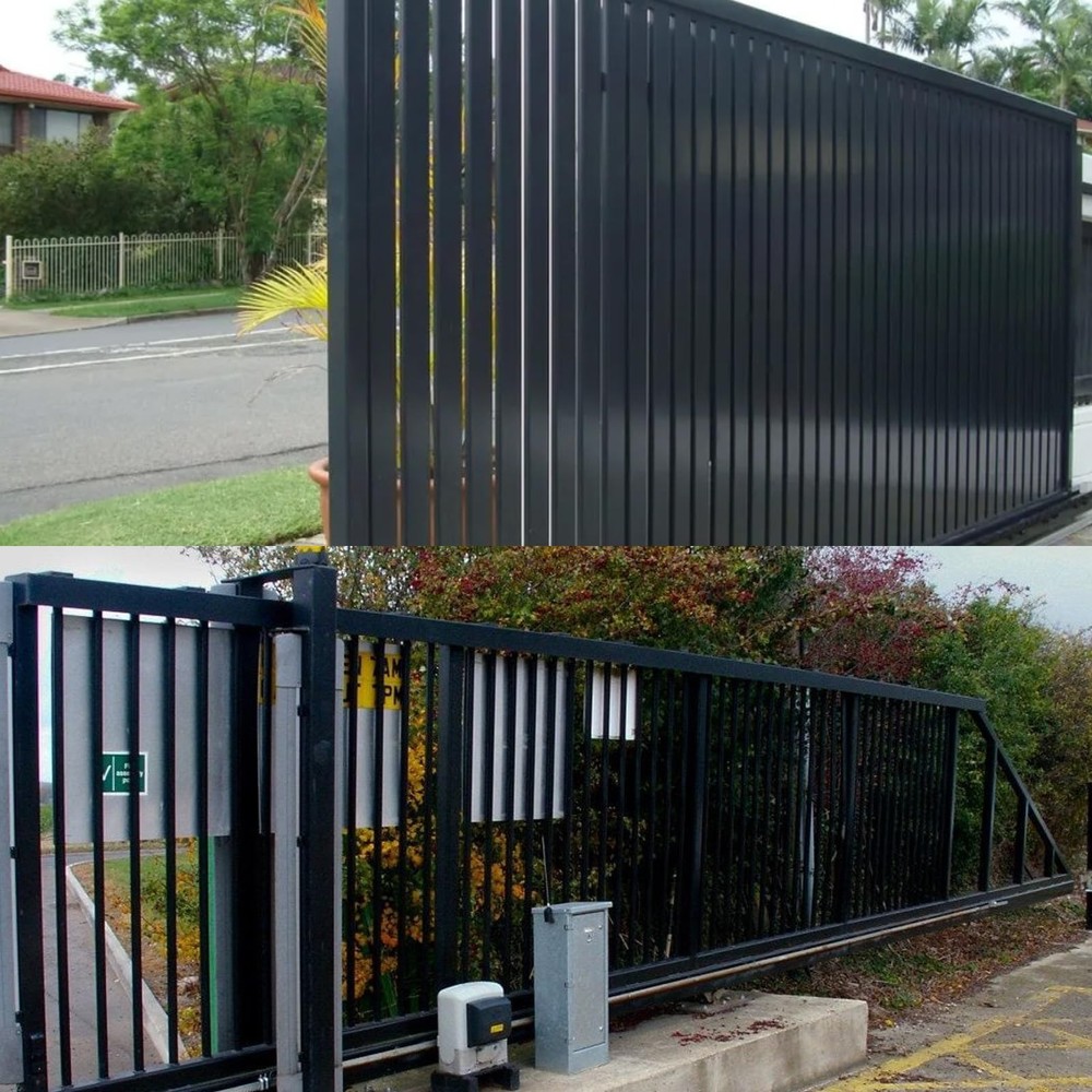 Single Slide Gate Guide Roller with C Post Welded Bracket, Hard Nylon Sliding...