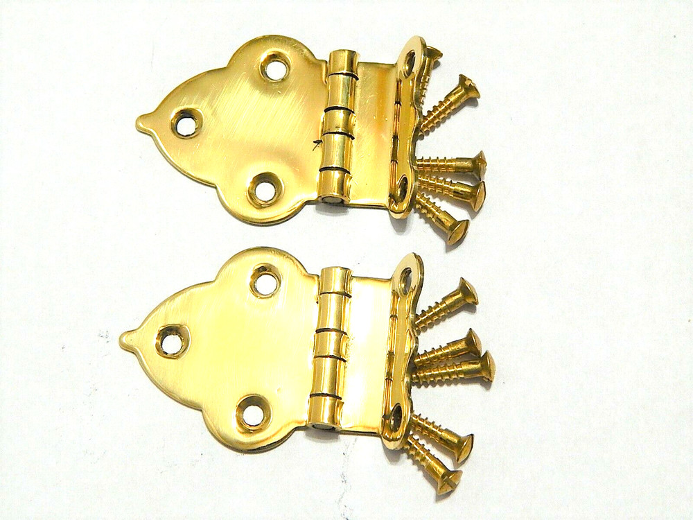 Hoosier Cabinet Hardware Hinge Sellers Offset Solid Brass