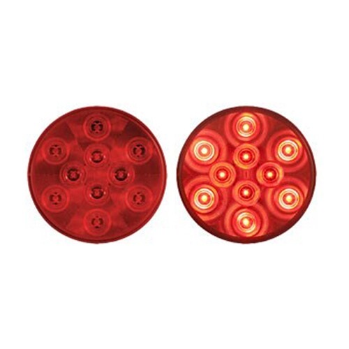 Optronics STL-43RBK 4 Inch Round Red LED Stop/Turn/Tail Light