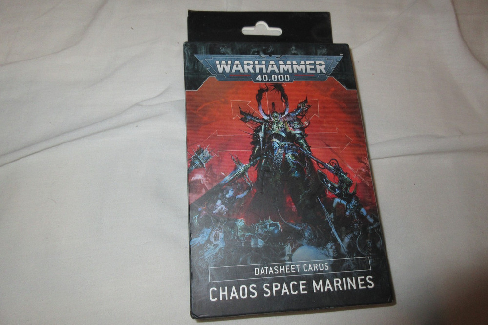 Warhammer 40K: Chaos Space Marines  Datasheet Cards