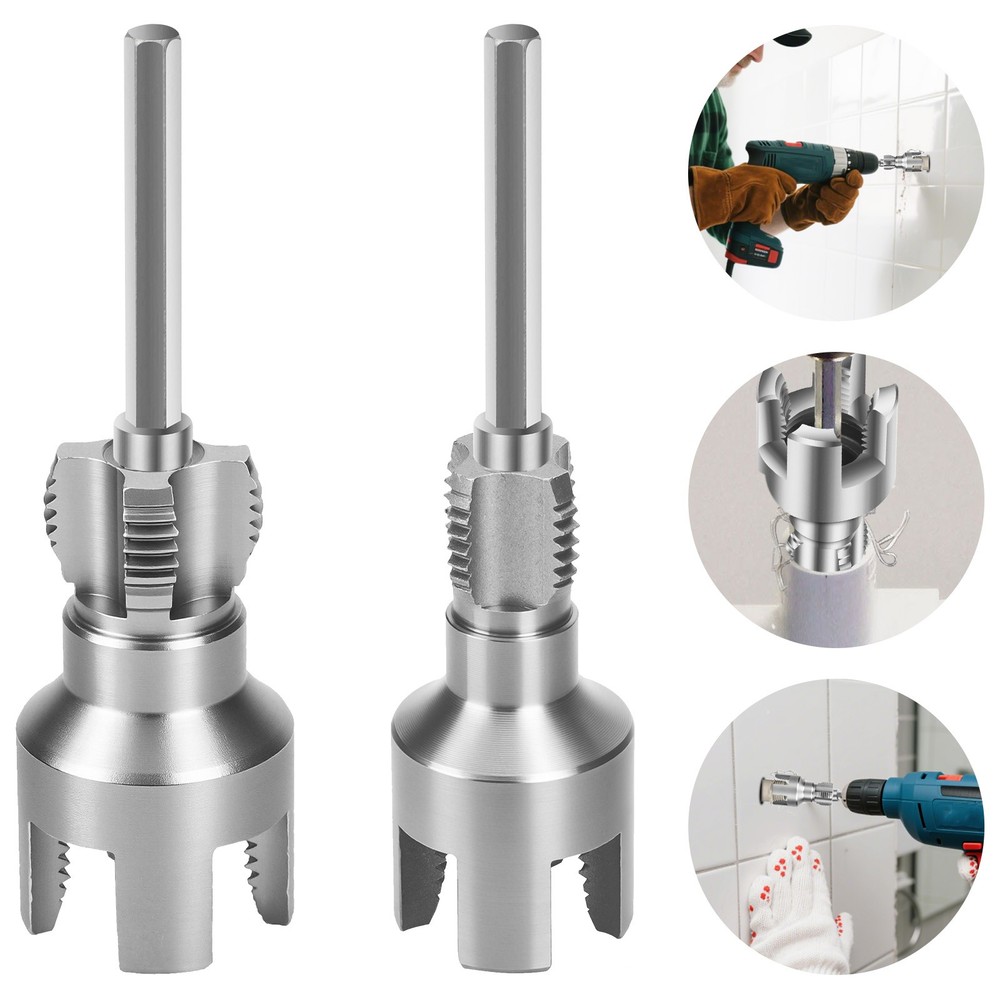 Integrated Internal & External Pipe Threading Tool PVC Pipe Threader Cutting Kit