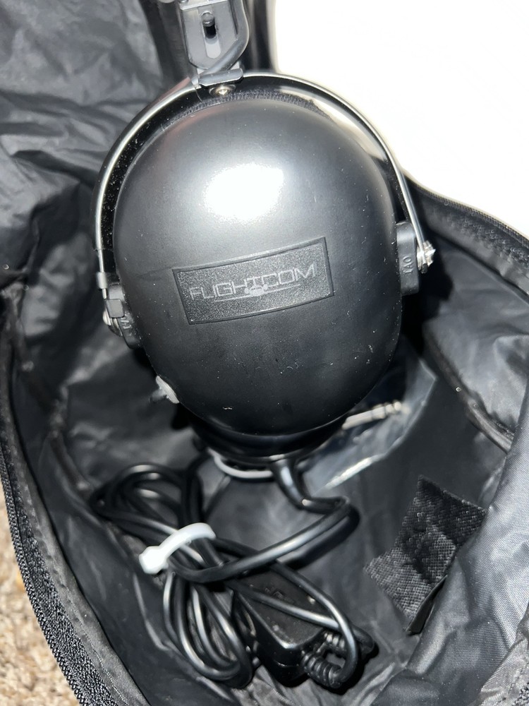 Flightcom Classic Noice Reducing Aviation Headset Untested