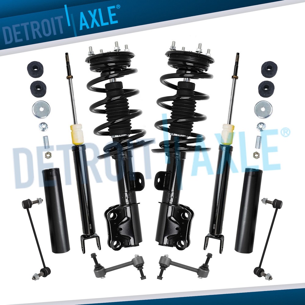 Front Struts Rear Shocks Sway Bars Suspension Kit for 2013 - 2017 Ford Taurus