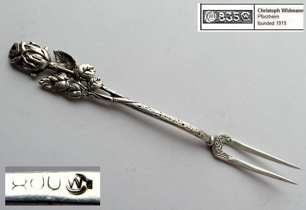 Serving Fork, Rose, Christoph Widmann, 800 Silver G314