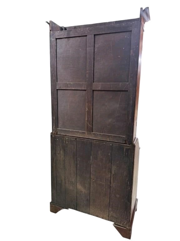 18TH CENT. SOLID MAHOGANY SECRETARY