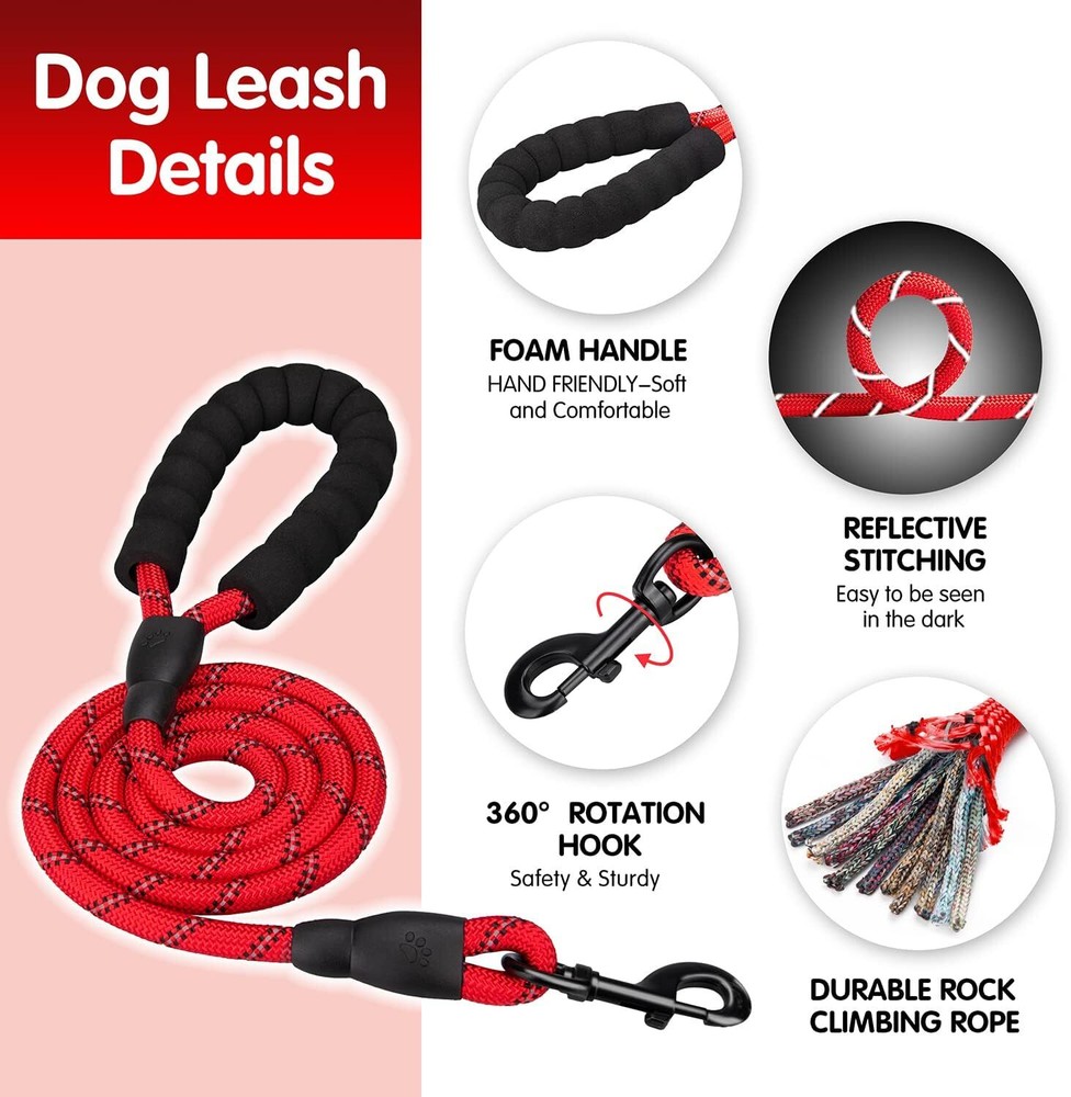 No-Pull Dog Pet Harness + Leash Reflective Control Adjustable Collar Handle