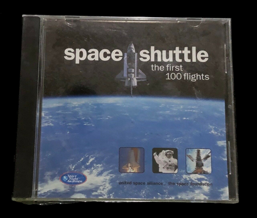 SPACE SHUTTLE FIRST 100 FLIGHTS SEALED OBSOLETE & HTF COMPUTER DISC CD-ROM