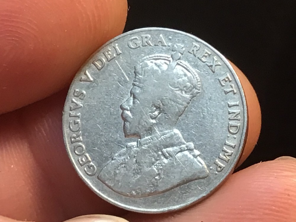 1922 Canadian Five Cent, Penny, Canada Nickel