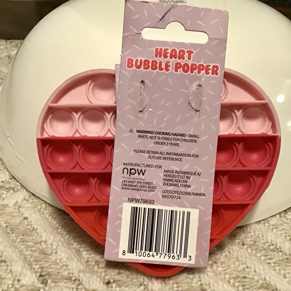 NEW Heart Bubble Popper - Ages 3+