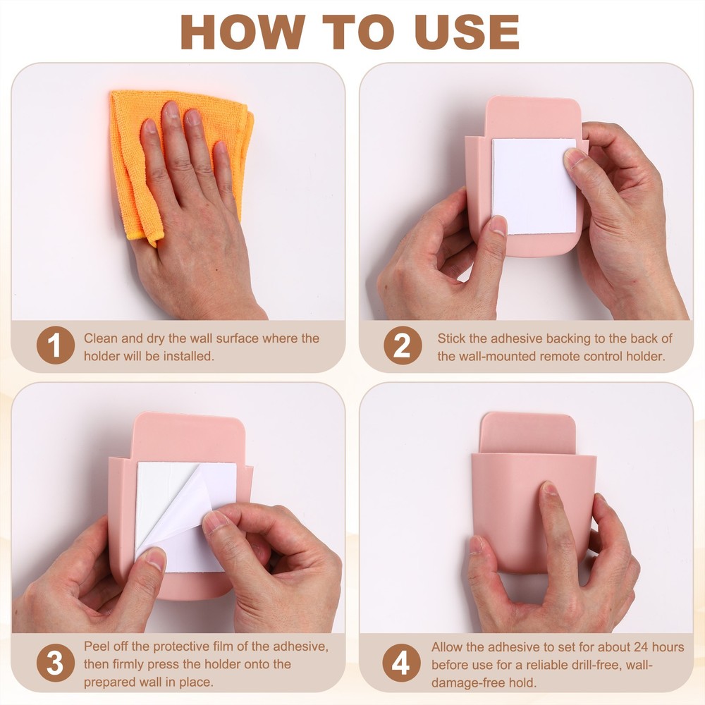 2 pcs wall mount for remote control, blue and wine red