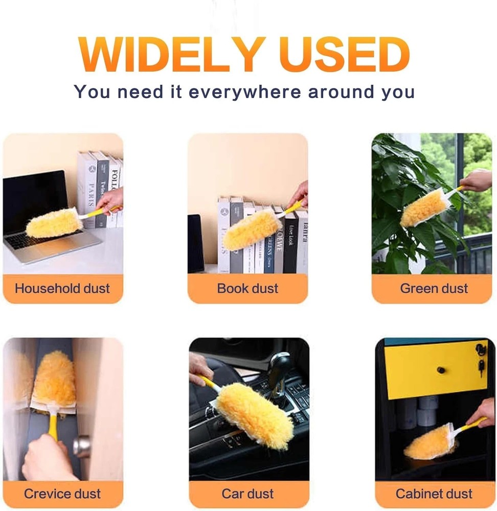 Heavy Duty Duster Refills Compatible with Swiffer Duster Unscented Disposable