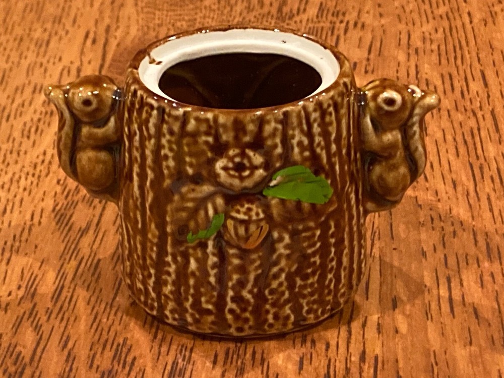 Vintage Mt. Rushmore & Squirrel Sugar Bowl - Replacement Base