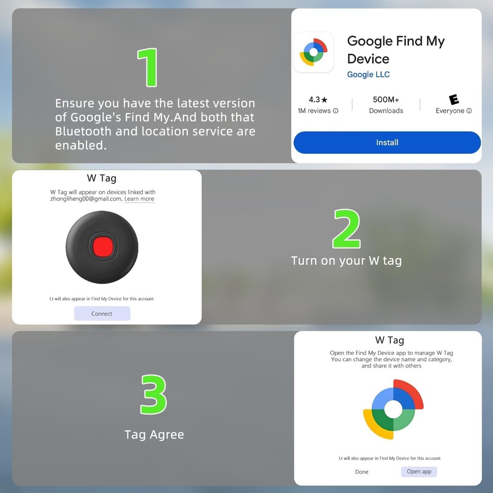 Bluetooth Smart Tags-4 Pack for Android, Smart Tags for Android, Google Certi...