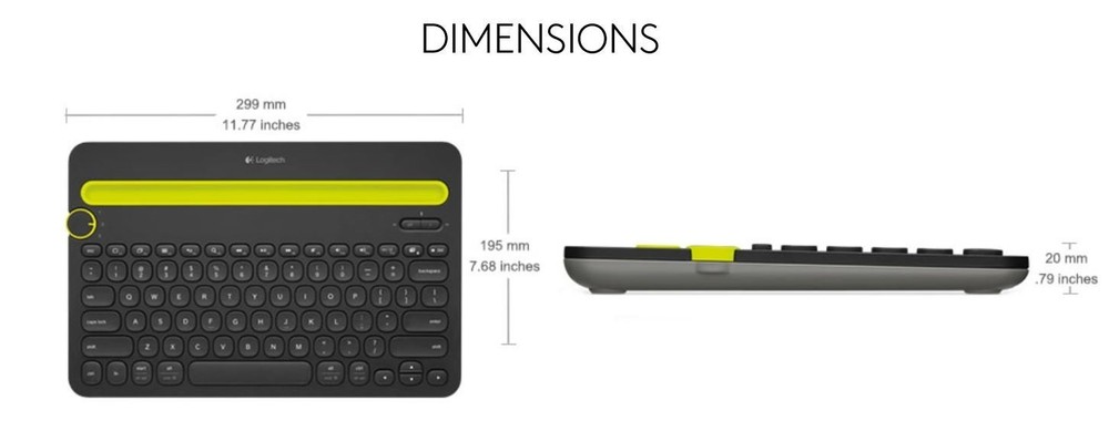 Logitech Bluetooth Multi-Device Wireless Keyboard K480
