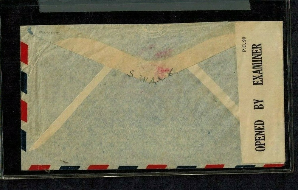 Bermuda WWII Numbered Naval Censor Cover #8168 Normal Type 6e