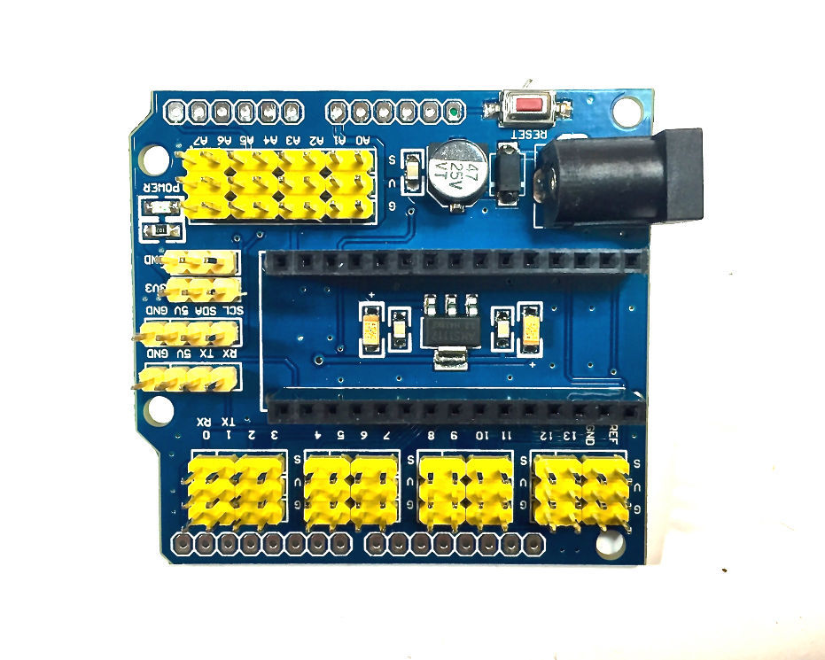 Nano 3.0 Micro-Controller ATMEGA328P + I / O Expansion Shield Module
