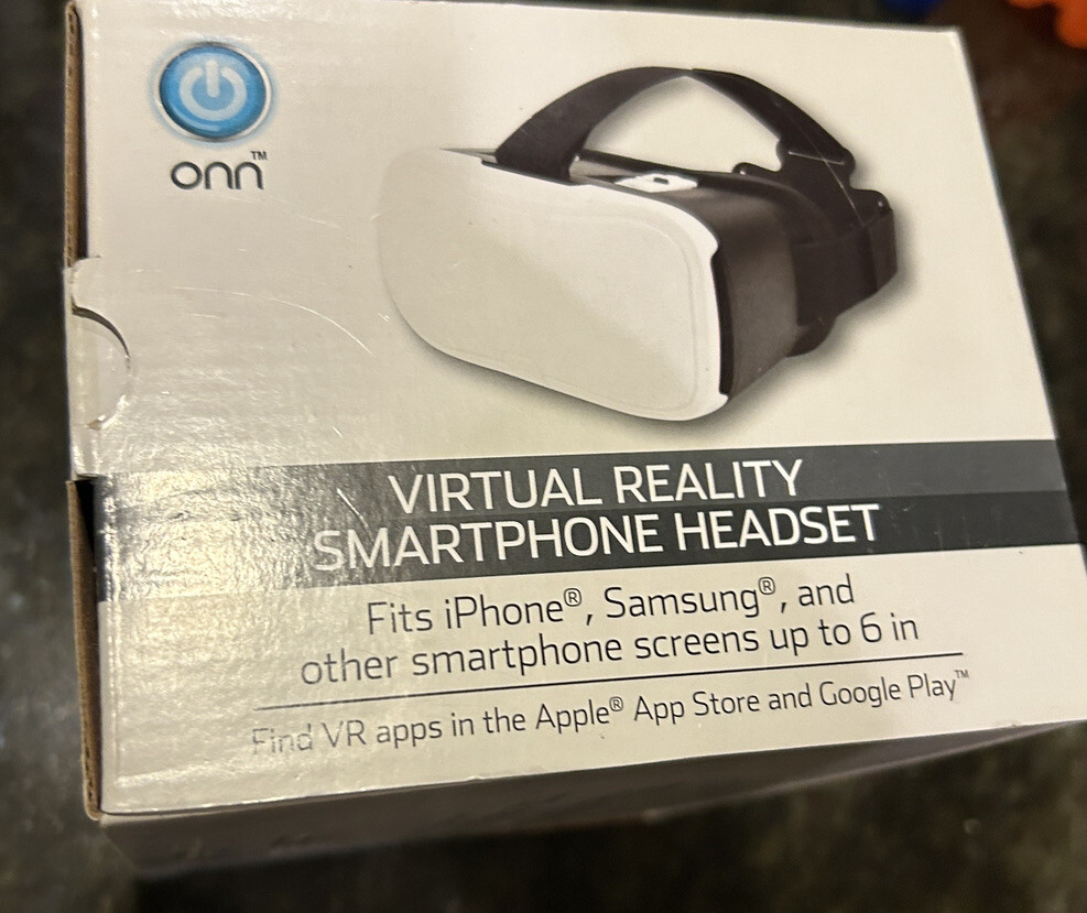 ONN Mobile VR Virtual Reality Smartphone Headset - Blue