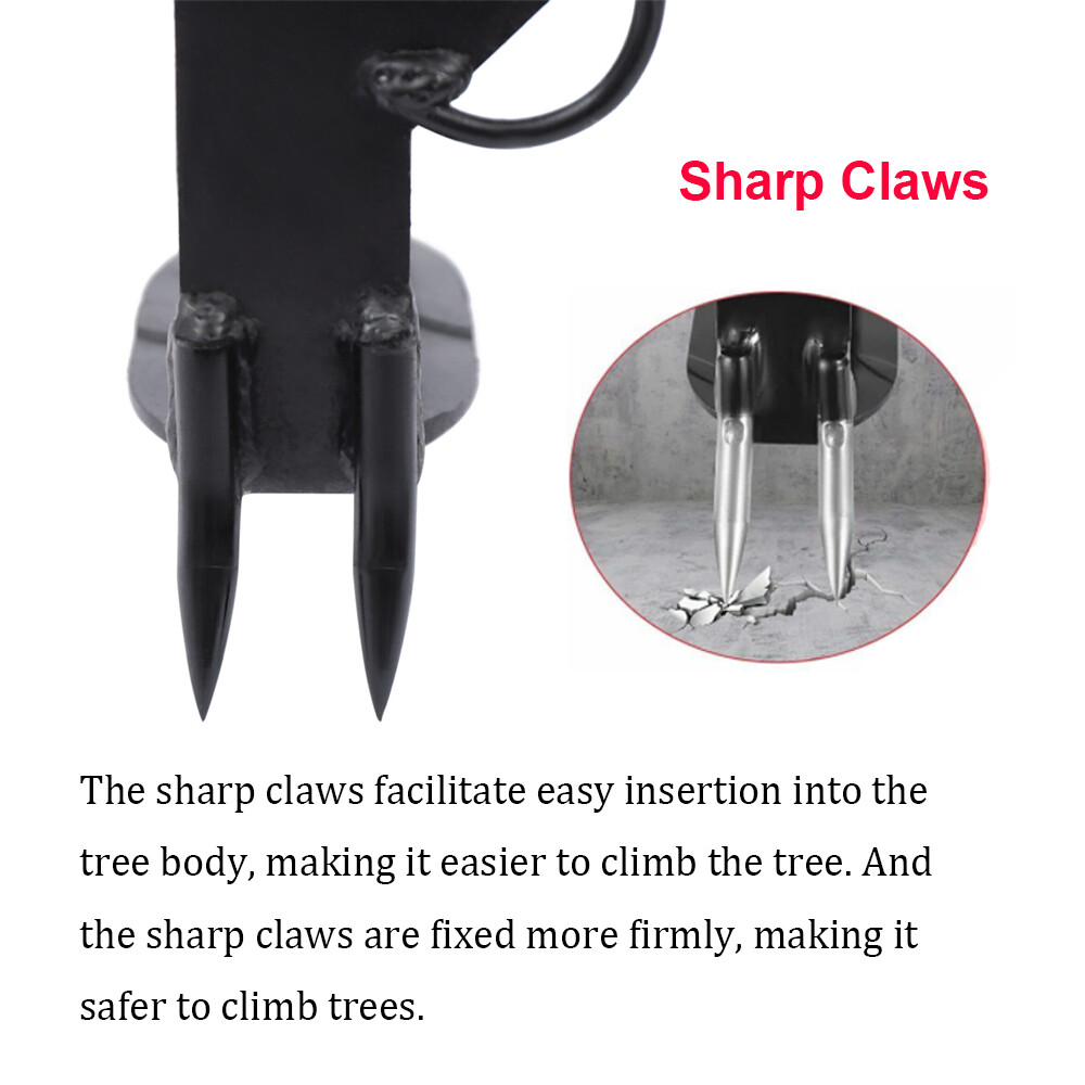 Tree/Pole Climbing Spike Set Pole Climbing Spurs W/ Security Belt & Foot Strap