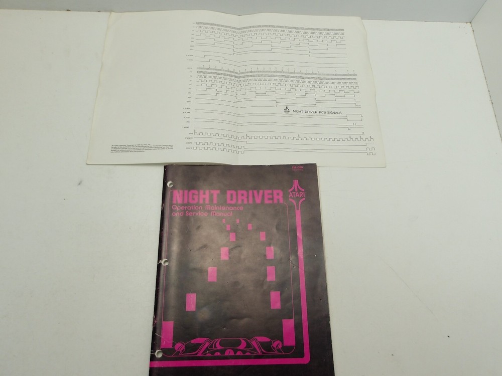 Atari: Night Driver - Operation, Maintenance & Service Manual + More