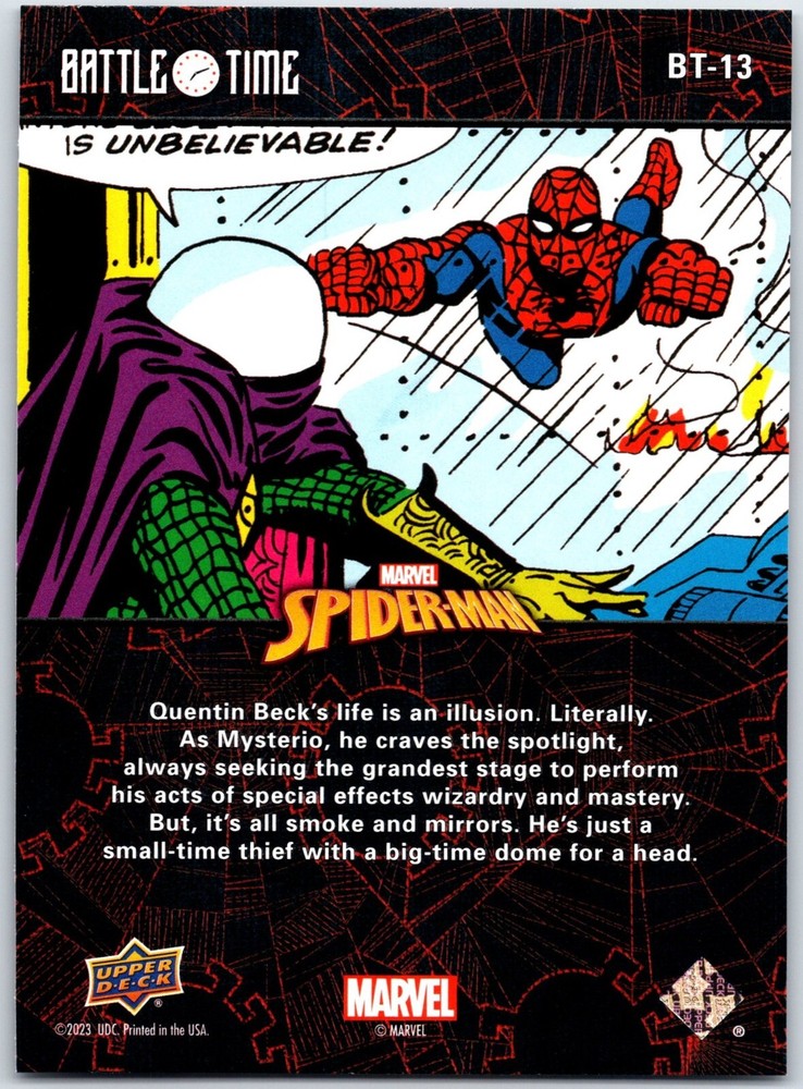 2023-24 Upper Deck Marvel Spider-Man vs Mysterio #BT-13.