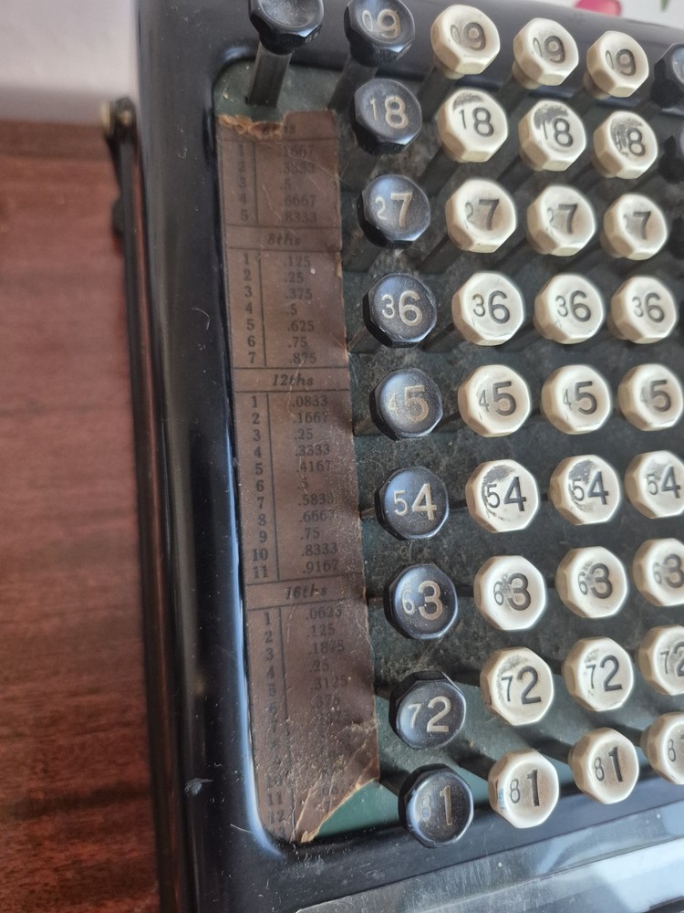 Antique Burroughs Adding Machine Calculator