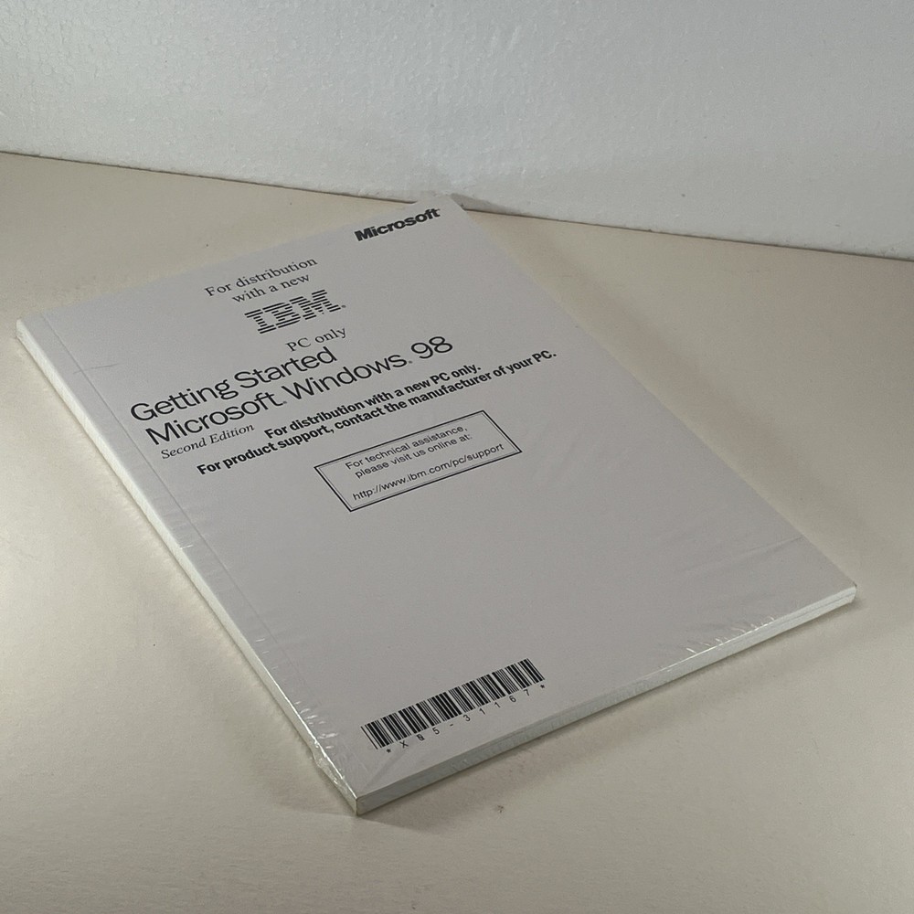 Getting Started Microsoft Windows 98 Second Edition Book Only New & Sealed