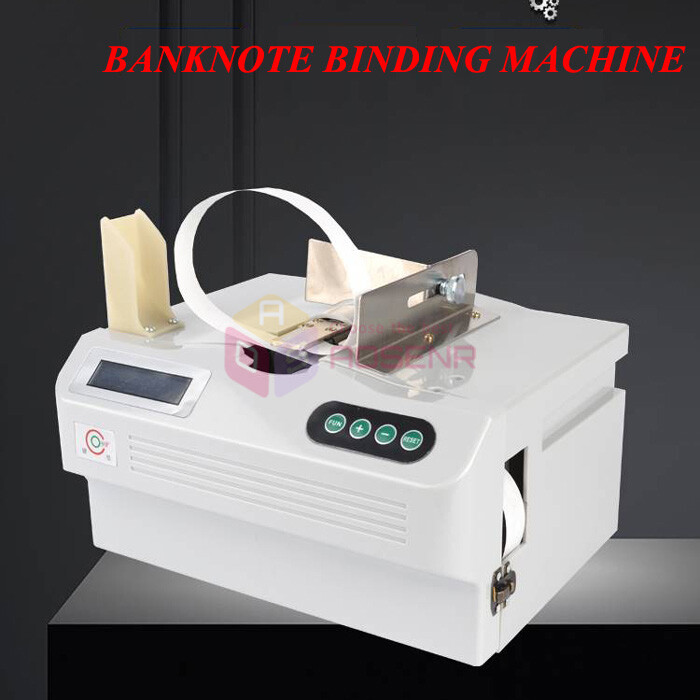 Auto Banknote Binding Machine Documents Strapping Money Cash Bundling Machine