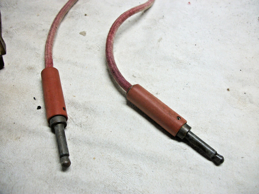 Two switchboard jacks with jumper cord