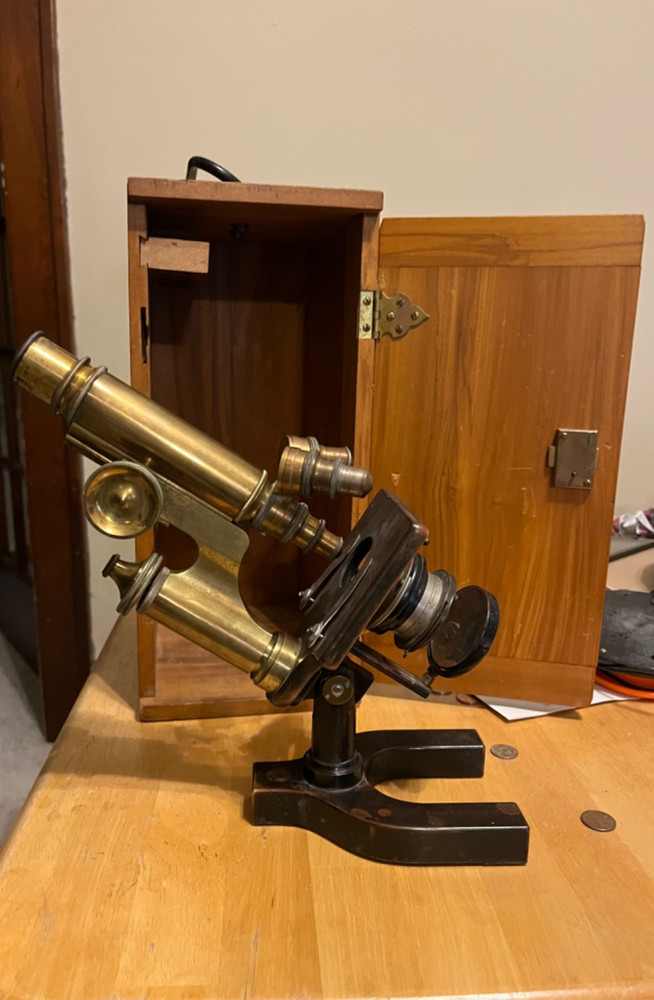 1905 Bausch & Lomb Brass Microscope