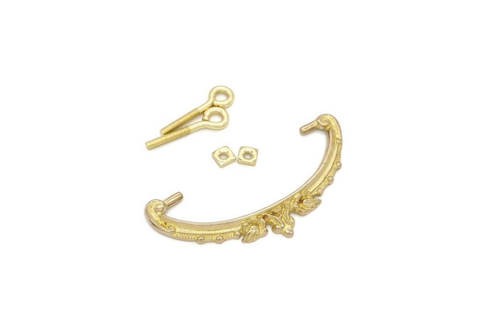 Antique Bail Pull Victorian Pull Furniture Drawer Pull Cabinet Drawer Pull Brass