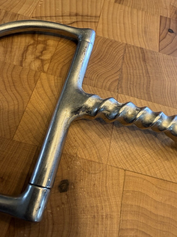 5” D-Ring Snaffle, Corkscrew Single Joint Mouthpiece