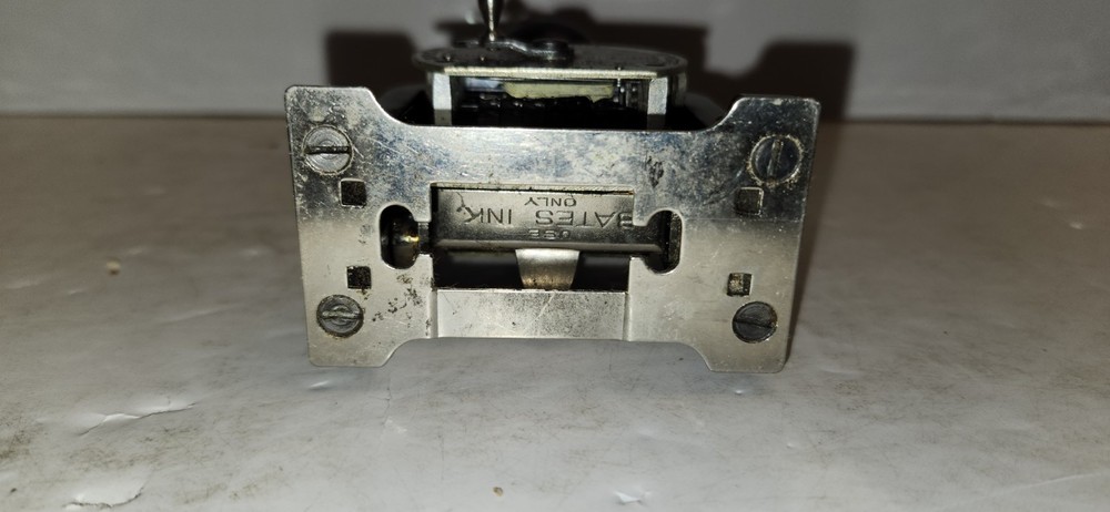 Vintage Bates Numbering Machine 6 Wheels Style E automatic Numerical Stamper