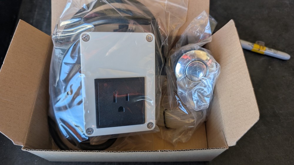 Air Switch Assembly for Garbage Disposal - Chrome Button