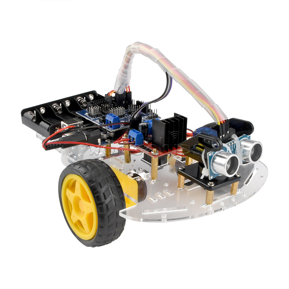Avoidance Tracking Smart Robot Car Chassis Kit Ultrasonic Module For Arduino